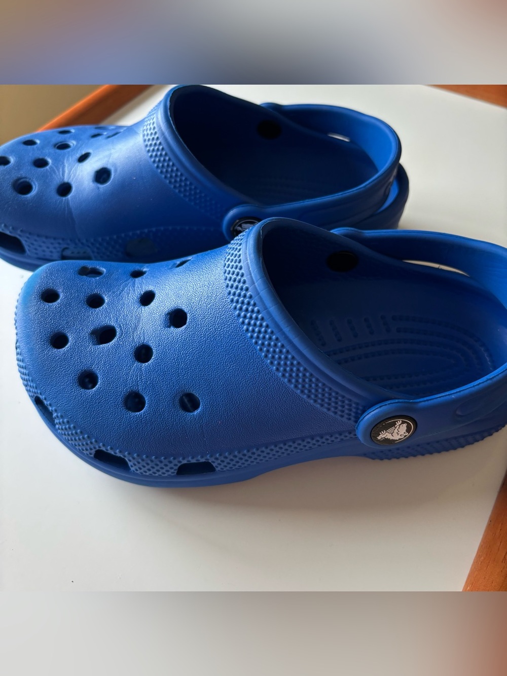 CROCS Kids Royal Blue Classic Clog Sandals - Picture 2 of 5